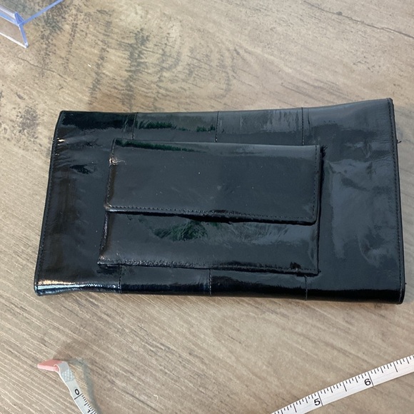 Vintage Black Eel Leather Clutch / Wallet - Picture 4 of 4